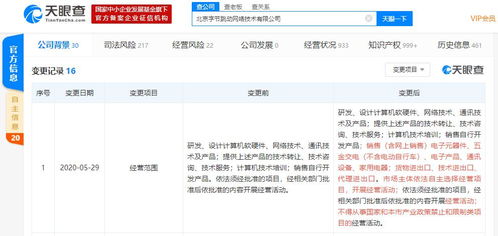 字節(jié)跳動經營范圍擴大 新增家電銷售、電子產品與進出口業(yè)務